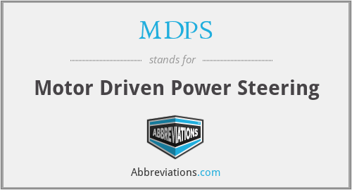 MDPS - Motor Driven Power Steering