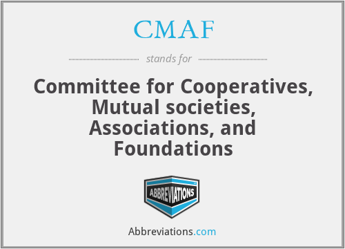 CMAF - Committee for Cooperatives, Mutual societies, Associations, and Foundations