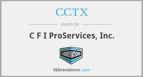 CCTX - C F I ProServices, Inc.