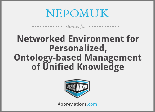 NEPOMUK - Networked Environment for Personalized, Ontology-based Management of Unified Knowledge