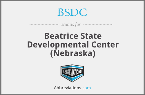 BSDC - Beatrice State Developmental Center (Nebraska)