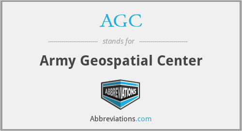 AGC - Army Geospatial Center