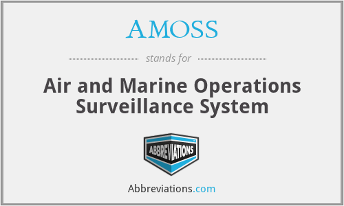 AMOSS - Air and Marine Operations Surveillance System