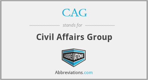 CAG - Civil Affairs Group