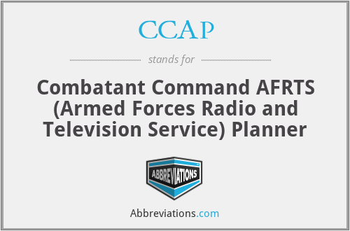 CCAP - Combatant Command AFRTS (Armed Forces Radio and Television Service) Planner