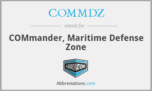 COMMDZ - COMmander, Maritime Defense Zone