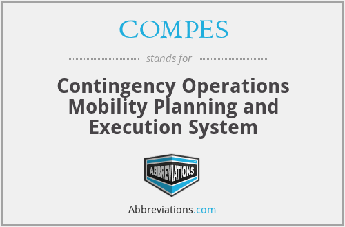 COMPES - Contingency Operations Mobility Planning and Execution System