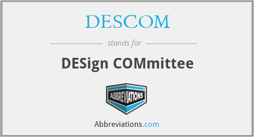 DESCOM - DESign COMmittee