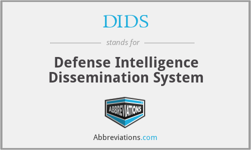 DIDS - Defense Intelligence Dissemination System