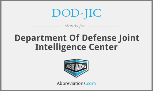 DOD-JIC - Department Of Defense Joint Intelligence Center