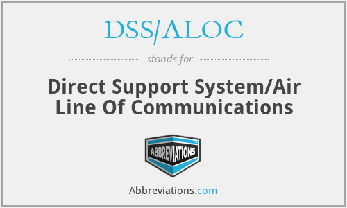 DSS/ALOC - Direct Support System/Air Line Of Communications