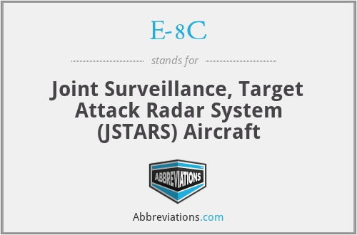 E-8C - Joint Surveillance, Target Attack Radar System (JSTARS) Aircraft