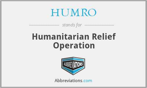 HUMRO - Humanitarian Relief Operation