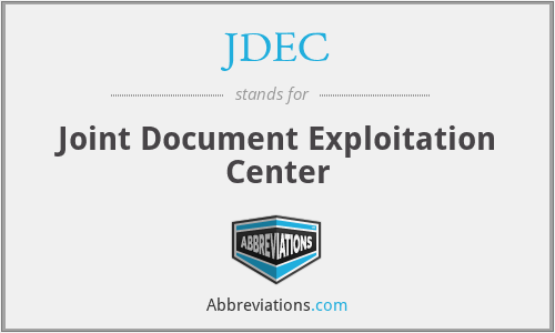 JDEC - Joint Document Exploitation Center
