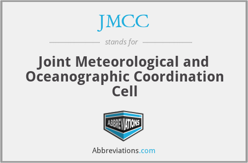 JMCC - Joint Meteorological and Oceanographic Coordination Cell