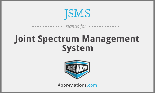 JSMS - Joint Spectrum Management System