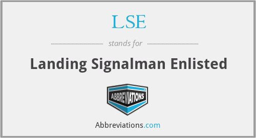LSE - Landing Signalman Enlisted