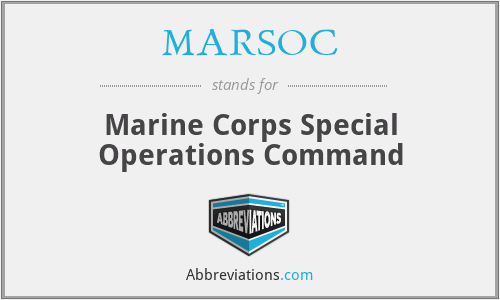 MARSOC - Marine Corps Special Operations Command
