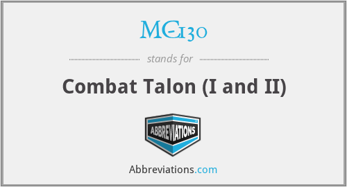 MC-130 - Combat Talon (I and II)