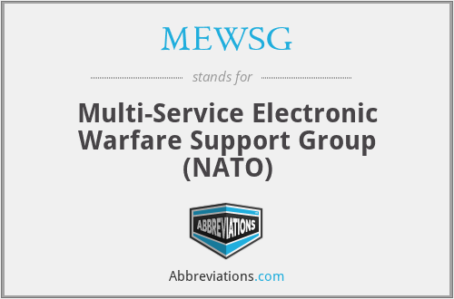 MEWSG - Multi-Service Electronic Warfare Support Group (NATO)