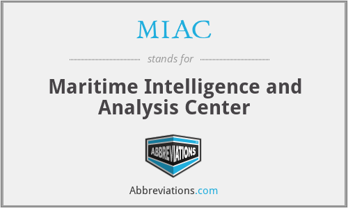 MIAC - Maritime Intelligence and Analysis Center