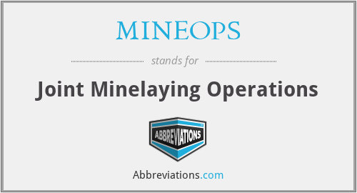 MINEOPS - Joint Minelaying Operations