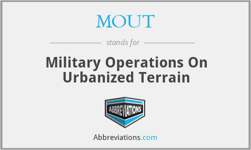 MOUT - Military Operations On Urbanized Terrain