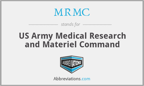 MRMC - US Army Medical Research and Materiel Command