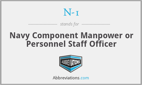 N-1 - Navy Component Manpower or Personnel Staff Officer