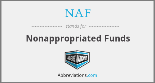 NAF - Nonappropriated Funds