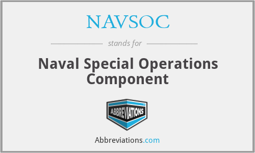 NAVSOC - Naval Special Operations Component
