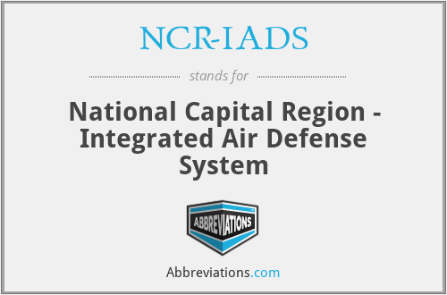 NCR-IADS - National Capital Region - Integrated Air Defense System