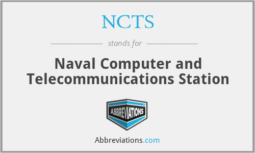NCTS - Naval Computer and Telecommunications Station