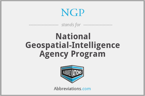 NGP - National Geospatial-Intelligence Agency Program