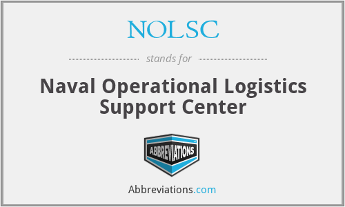 NOLSC - Naval Operational Logistics Support Center