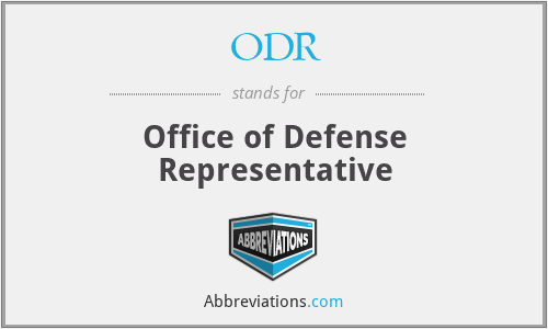 ODR - Office of Defense Representative