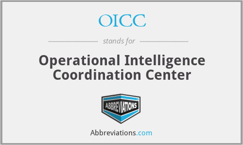 OICC - Operational Intelligence Coordination Center
