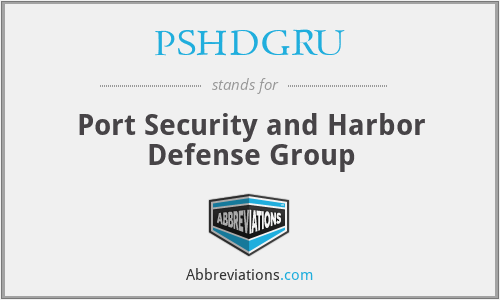 PSHDGRU - Port Security and Harbor Defense Group