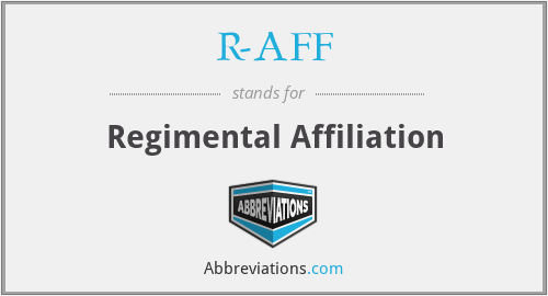 R-AFF - Regimental Affiliation