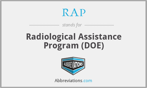 RAP - Radiological Assistance Program (DOE)