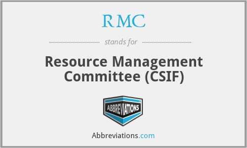RMC - Resource Management Committee (CSIF)