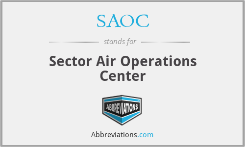 SAOC - Sector Air Operations Center