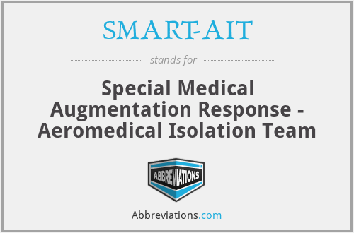 SMART-AIT - Special Medical Augmentation Response - Aeromedical Isolation Team