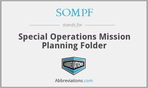 SOMPF - Special Operations Mission Planning Folder