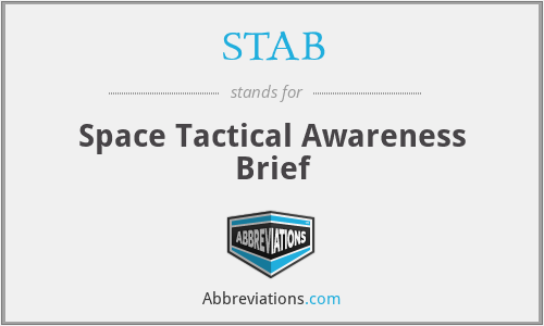 STAB - Space Tactical Awareness Brief