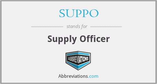 SUPPO - Supply Officer