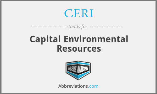 CERI - Capital Environmental Resources