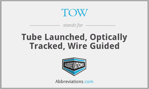TOW - Tube Launched, Optically Tracked, Wire Guided