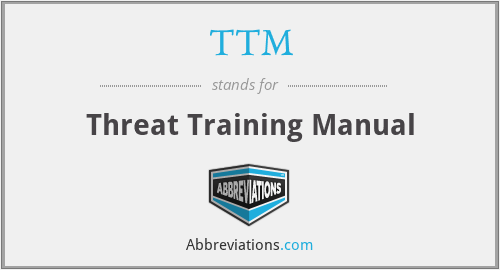 TTM - Threat Training Manual
