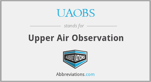 UAOBS - Upper Air Observation